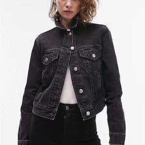 Topshop Black Jean Jacket